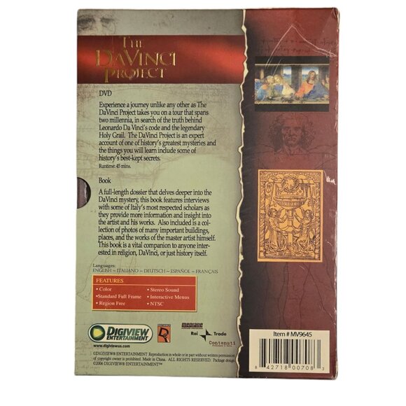 The DaVinci Project DVD and 100 Page Book with Bookmark Box Set - Picture 4 of 16